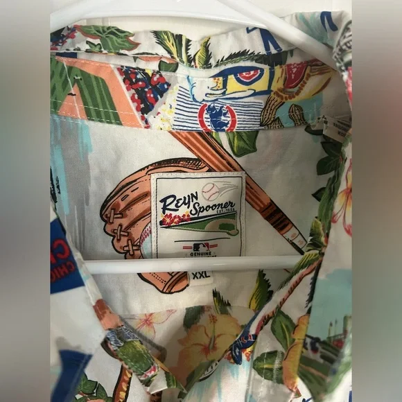 Reyn Spooner Chicago Cubs Hawaiian Shirt Men XXL All Over Print MLB Aloha (0313) - Picture 4 of 6